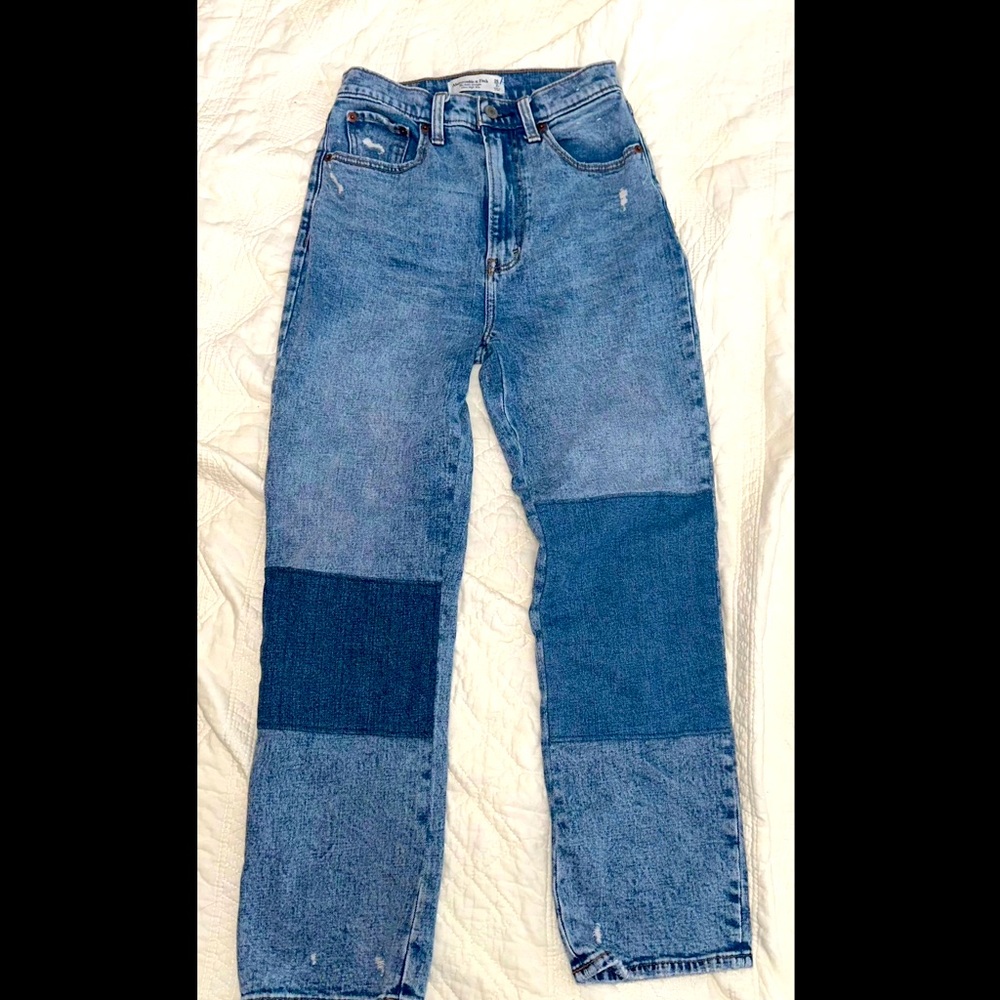 Abercrombie & Fitch Patchwork Denim
